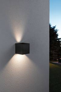 Lampada da parete Cybo Alluminio - Grigio - 1 punto luce