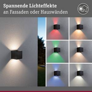 Wandlamp Cybo aluminium - grijs - 1 lichtbron