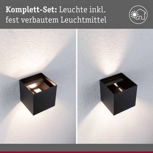 Wandlamp Cybo aluminium - grijs - 1 lichtbron