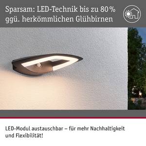 Wandlamp Akena 3000 aluminium - grijs - 1 lichtbron