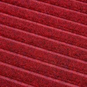 Paillasson Striped Polyester - Rouge / Noir - 80 x 120 cm