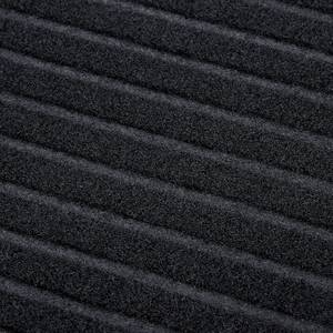 Deurmat Striped polyester - Zwart - 60 x 90 cm
