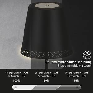 Staande lamp Knivsten aluminium - zwart - Zwart