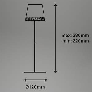 Lampe Knivsten Aluminium - Marron - Noir