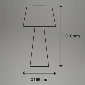 Lampada da tavolo Kapusta Alluminio - Nero - Nero - 17 x 31 cm