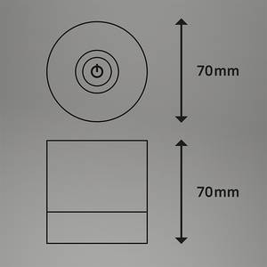 Tafellamp Hannos RGB polyetheen - zilverkleurig - Zilver