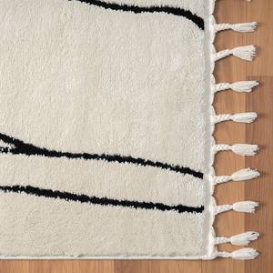 Tappeto Moroccan Beautiful Fibra sintetica - Bianco / Nero - 100 x 200 cm