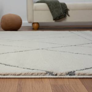 Tappeto Moroccan Lifestyle Fibra sintetica - Bianco / Nero - 100 x 200 cm