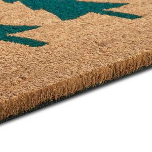 Paillasson fibre coco Green Pine Trees Fibre de coco - Beige / Vert