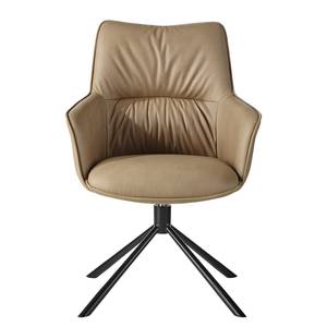 Chaise à accoudoirs Marzewo Gris - Métal - Textile - 60 x 92 x 64 cm