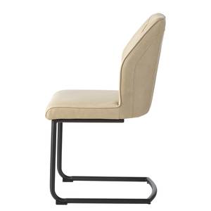 Chaises cantilever Kabuy - Lot de 2 Crème