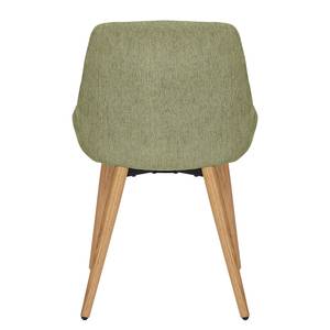 Gestoffeerde stoel Lakins set van 2 Antiek groen