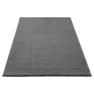 Hochflorteppich Arezzo Polyester - Grau / Dunkelgrau - 60 x 110 cm