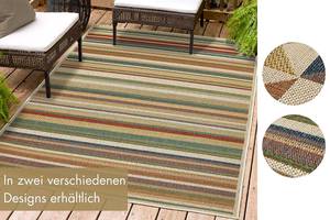 Kurzflorteppich Sedona Polypropylen - Mehrfarbig / Beige - 80 x 150 cm