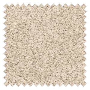 Lit capitonné MATTIS Tissu / Chêne massif - Bouclè Abby: Beige - 140 x 200cm - Sans sommier