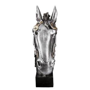 Skulptur Steampunk Horse Kunstharz - Silber