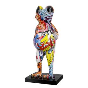 Skulptur Frosch Street Art Kunstharz - Multicolor - Multicolor