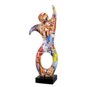 Sculpture Dancer Street Art Résine - Multicolore