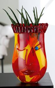 Vase Gump Farbglas - Rot
