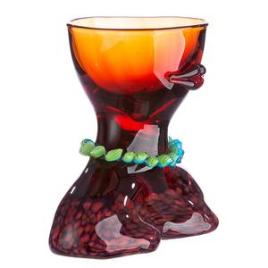 Schaal Skinny gekleurd glas - rood