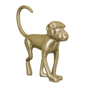 Skulptur Monkey Aluminiumguss - Gold - 30 x 34 cm