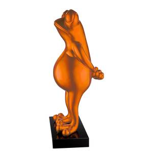 Sculptuur Kikker kunsthars - oranje - Oranje