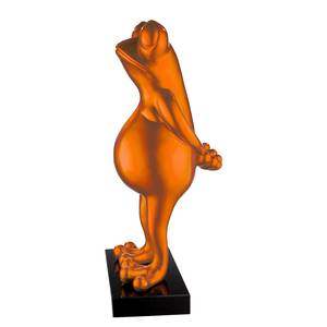 Skulptur Frosch Kunstharz - Orange - Orange