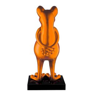 Skulptur Frosch Kunstharz - Orange - Orange