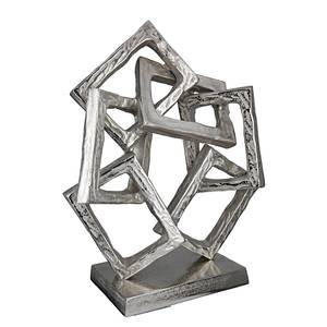Dekoobjekt Square Aluminiumguss - Silber