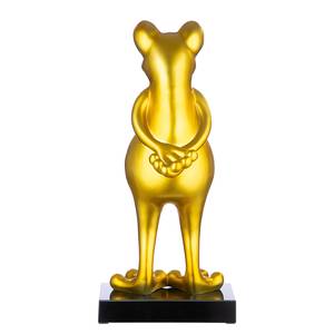 Sculptuur Kikker kunsthars - goudkleurig - Goud