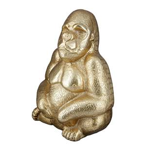 Skulptur Gorilla Aluminiumguss - Gold