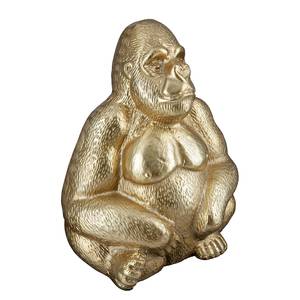 Skulptur Gorilla Aluminiumguss - Gold