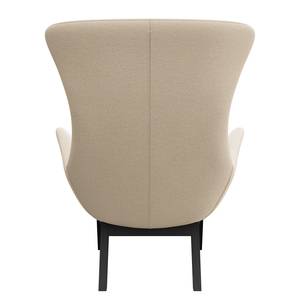 Sessel HEPBURN mit Steppung Webstoff - Webstoff Saia: Beige - Schwarz