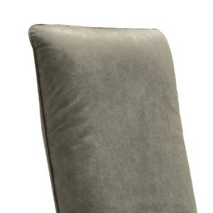 Relaxfauteuil Barhal antieke leerlook - Textielmix Bulan: Grijs