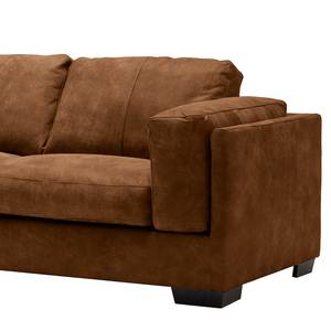 3-Sitzer Sofa Jampaw Echtleder Fortesa: Braun