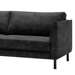 3-Sitzer Sofa Esquire Echtleder Fortesa: Schwarz