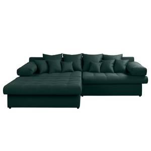 Ecksofa Naomi Webstoff Etje: Petrol - Longchair davorstehend links