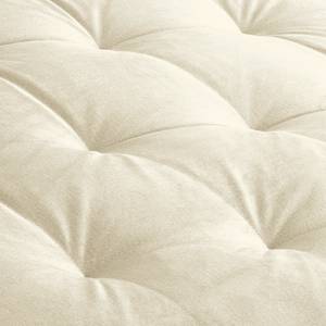 Ecksofa Naomi Samt Onoli: Creme - Longchair davorstehend links