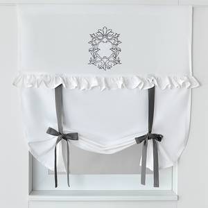 Store romain Siena Coton - Blanc - 100 x 100 cm - 100 x 100 cm