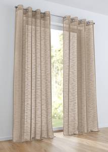 Rideau à œillets Celtic Coton / Polyester - Taupe - 135 x 245 cm