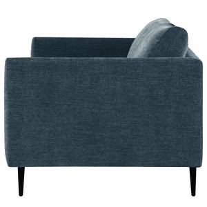 3-Sitzer Sofa Kayena Webstoff - Webstoff Cieli: Dunkelblau - Schwarz