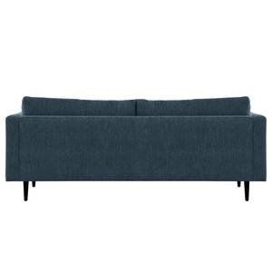 3-Sitzer Sofa Kayena Webstoff - Webstoff Cieli: Dunkelblau - Schwarz