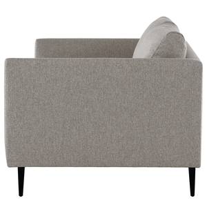 3-Sitzer Sofa Kayena Webstoff - Webstoff Lark: Braungrau - Schwarz