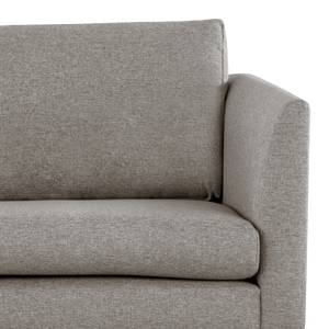 3-Sitzer Sofa Kayena Webstoff - Webstoff Lark: Braungrau - Schwarz