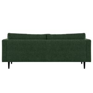 3-Sitzer Sofa Kayena Webstoff - Webstoff Cieli: Dunkelgrün - Schwarz