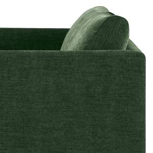 3-Sitzer Sofa Kayena Webstoff - Webstoff Cieli: Dunkelgrün - Buche Hell