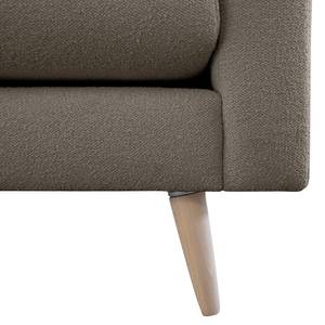 3-Sitzer Sofa Kayena Bouclé - Bouclé Stoff Eurona: Grau - Buche Hell