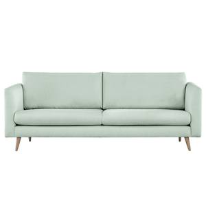 3-Sitzer Sofa Kayena Bouclé - Bouclé Stoff Eurona: Himmelblau - Buche Hell