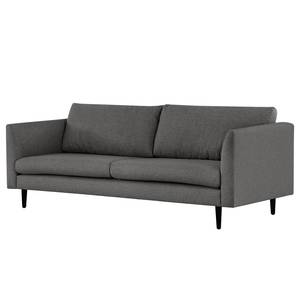 3-Sitzer Sofa Kayena Webstoff - Webstoff Lark: Dunkelgrau - Schwarz