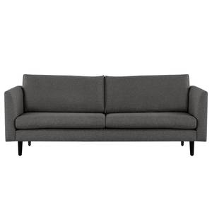 3-Sitzer Sofa Kayena Webstoff - Webstoff Lark: Dunkelgrau - Schwarz